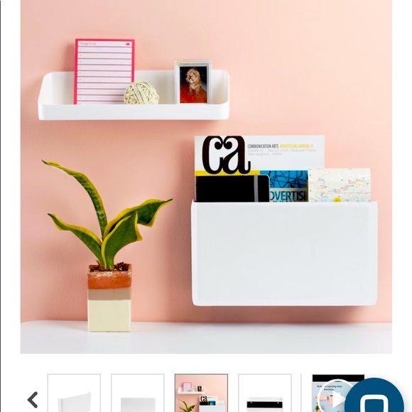 poppin Storage & Organization Poppin White Wall Pocket Poshmark